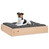 Dog Bed 20.3"x17.3"x3.5" Solid Wood Pine - Brown