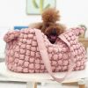 Pet Life 'Bubble Vogue' Ultra-Plush Fashion Designer Pet Carrier - Gold