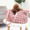 Pet Life 'Bubble Vogue' Ultra-Plush Fashion Designer Pet Carrier - Gold