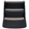 Folding 3-Step Dog Stairs Black - Black