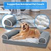 Dog Bed Pet Bed Sofa Dog Couch Pet Cushion Carpet Mattress with Washable and Removable Cover for Medium Large Dogs - L