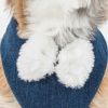 Pet Life Luxe 'Pom Draper' 2-In-1 Mesh Reversed Adjustable Dog Harness-Leash W/ Pom-Pom Bowtie - Small