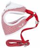 Pet Life Luxe 'Spawling' 2-In-1 Mesh Reversed Adjustable Dog Harness-Leash W/ Fashion Bowtie - Red - Large