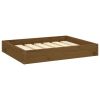 Dog Bed Honey Brown 24.2"x19.3"x3.5" Solid Wood Pine - Brown