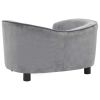 Dog Sofa Gray 27.2"x19.3"x15.7" Plush - Grey