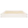 Dog Bed White 36"x25.2"x3.5" Solid Wood Pine - White