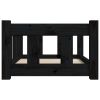 Dog Bed Black 21.9"x17.9"x11" Solid Wood Pine - Black