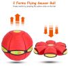 4 Pack Flying Saucer Ball Electric Colorful Flying Toy UFO Ball with LED Lights for Pet Children Outdoor Toy - Balls