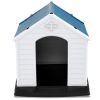 Dog House Made of Plastic with Ventilation System and Fastening Device - S