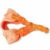 Pet Life 'Bonatied' Mesh Reversible And Breathable Adjustable Dog Harness W/ Designer Neck Tie - Orange - Small