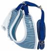 Pet Life Luxe 'Spawling' 2-In-1 Mesh Reversed Adjustable Dog Harness-Leash W/ Fashion Bowtie - Blue - Medium