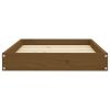 Dog Bed Honey Brown 28.1"x21.3"x3.5" Solid Wood Pine - Brown