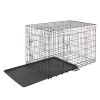 48" Pet Kennel Cat Dog Folding Steel Crate Animal Playpen Wire Metal - as picture