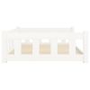 Dog Bed White 41.5"x29.7"x11" Solid Wood Pine - White