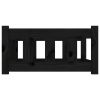 Dog Bed Black 29.7"x21.9"x11" Solid Wood Pine - Black