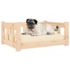 Dog Bed 25.8"x19.9"x11" Solid Wood Pine - Brown