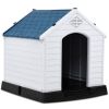 Dog House Made of Plastic with Ventilation System and Fastening Device - S