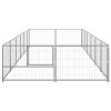 Dog Kennel Silver 129.2 ft¬≤ Steel - Silver