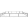 Dog Kennel Black 645.8 ft¬≤ Steel - Black