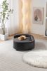 Scandinavian style Elevated Dog Bed Pet Sofa With Solid Wood legs and Black Bent Wood Back, Cashmere Cushion,Large Size - as Pic