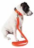 Pet Life 'Aero Mesh' 2-In-1 Dual Sided Comfortable And Breathable Adjustable Mesh Dog Leash-Collar - Orange - Large