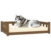 Dog Bed Honey Brown 41.5"x29.7"x11" Solid Wood Pine - Brown