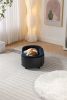 Scandinavian style Elevated Dog Bed Pet Sofa With Solid Wood legs and Black Bent Wood Back, Cashmere Cushion,Small Size - as Pic