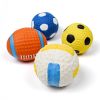 Squeaky Dog Toys; Natural Latex Rubber Dog Balls;  Soft ;  Bouncy & Durable for Small Medium Dogs Puppy Interactive Chew Sound Fetch Play - Small size