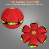 4 Pack Flying Saucer Ball Electric Colorful Flying Toy UFO Ball with LED Lights for Pet Children Outdoor Toy - Balls