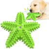 Sea Star Shaped Dog Toothbrush with Sound Pet Teeth Grinding Toy Dog Sound Toy - A - CN