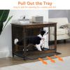 38 Inch Heavy-Duty Dog Crate Furniture - Brown