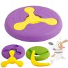 Pet Flying Disc Toy Dog Flying Frisbee Flying Saucer Indestructible Training Toy Interactive Toy Outdoor Activity - green