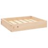 Dog Bed 20.3"x17.3"x3.5" Solid Wood Pine - Brown