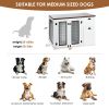 Furniture style dog cage, wooden dog cage, double door dog cage, side cabinet dog cage, Dog crate - as Pic