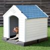 Dog House Made of Plastic with Ventilation System and Fastening Device - S