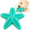 Sea Star Shaped Dog Toothbrush with Sound Pet Teeth Grinding Toy Dog Sound Toy - A - CN