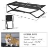 Indoor Outdoor Pet Bed for Medium Small Dogs Cats - Black - Pet supplies