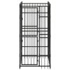 Outdoor Dog Kennel Steel 19.8 ft¬≤ - Black