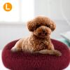 Pet Dog Bed Soft Warm Fleece Puppy Cat Bed Dog Cozy Nest Sofa Bed Cushion L Size - Red - L