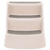 Folding 3-Step Dog Stairs Cream 19.7"x15"x15" Plastic - Cream