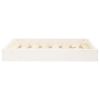 Dog Bed White 28.1"x21.3"x3.5" Solid Wood Pine - White