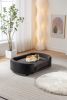 Scandinavian style Elevated Dog Bed Pet Sofa With Solid Wood legs and Black Bent Wood Back, Cashmere Cushion,Large Size - as Pic