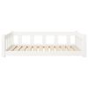 Dog Bed White 41.5"x29.7"x11" Solid Wood Pine - White