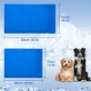 Dog Cooling Mat, Pet Cooling Mat for Dogs and Cats, Pressure Activated Dog Cooling Pad, No Water or Refrigeration Needed, Non-Toxic Gel - 50x90cm