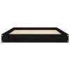 Dog Bed Black 40"x29.1"x3.5" Solid Wood Pine - Black