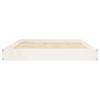 Dog Bed White 40"x29.1"x3.5" Solid Wood Pine - White