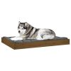 Dog Bed Honey Brown 40"x29.1"x3.5" Solid Wood Pine - Brown