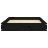 Dog Bed Black 28.1"x21.3"x3.5" Solid Wood Pine - Black